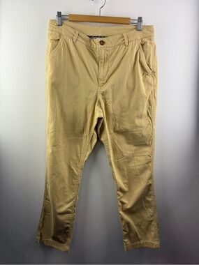 L.L. Bean Comfort Stretch Straight Leg Chino Pants Khaki Tan Size 14
